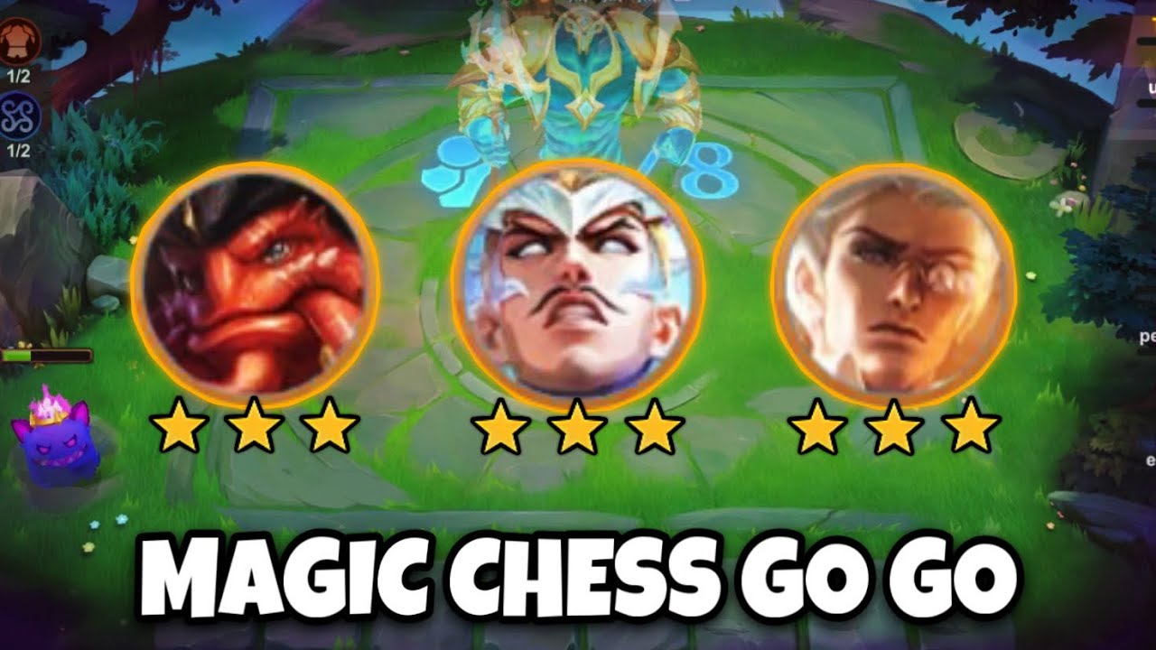 MAGIC CHESS GO GO NEW LEGENDARY HEROES CRAZY GAMEPLAY NOW‼️THARZ SKILL 3