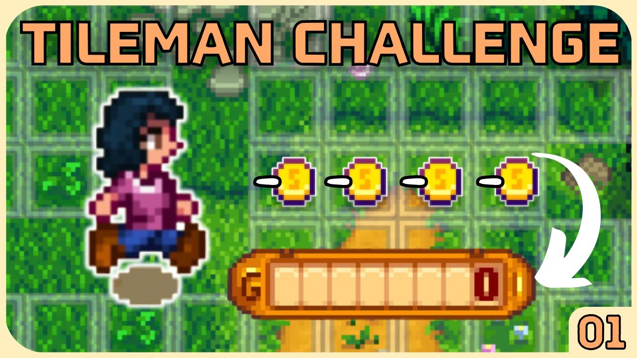 Stardew Valley but I have to BUY every map tile?! - Stardew Valley Tileman Challenge [EP 1]