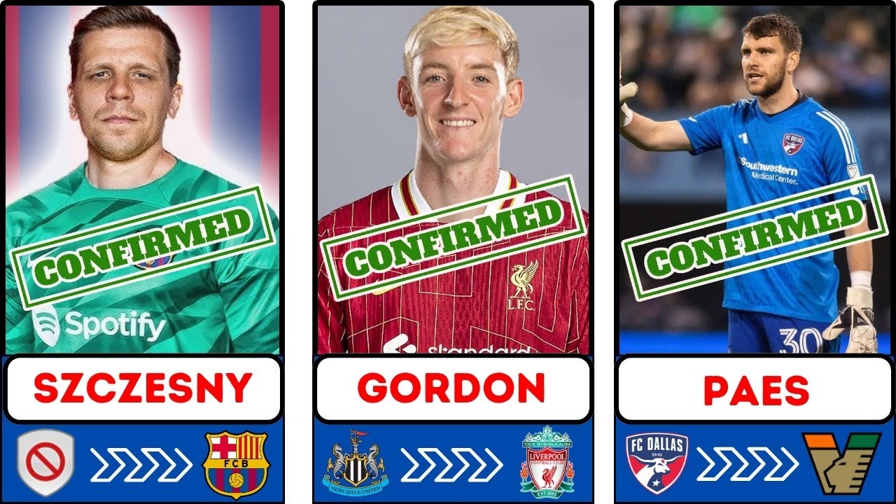 🚨 ALL LATEST CONFIRMED TRANSFER SUMMER AND RUMOURS 2024, 🔥 Szczesny, Gordon, Paes✅️