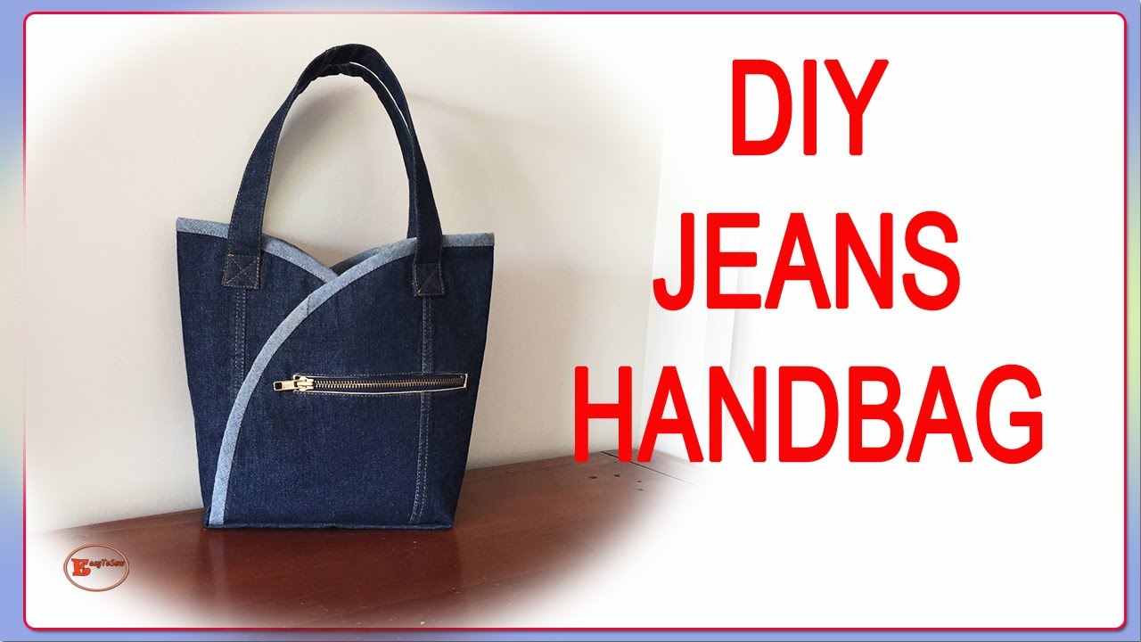 JEANS HANDBAG MAKING AT HOME | JEANS BAG TUTORIAL | RECYCLE JEANS INTO BAGS |OLD JEANS DIY IDEAS BAG