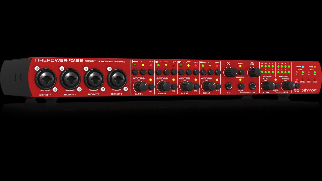 Interface de audio Behringer Firepower FCA 1616