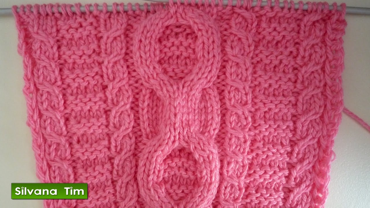 Punto (puntada) ARAN y TRENZAS. Tejido con dos agujas # 317