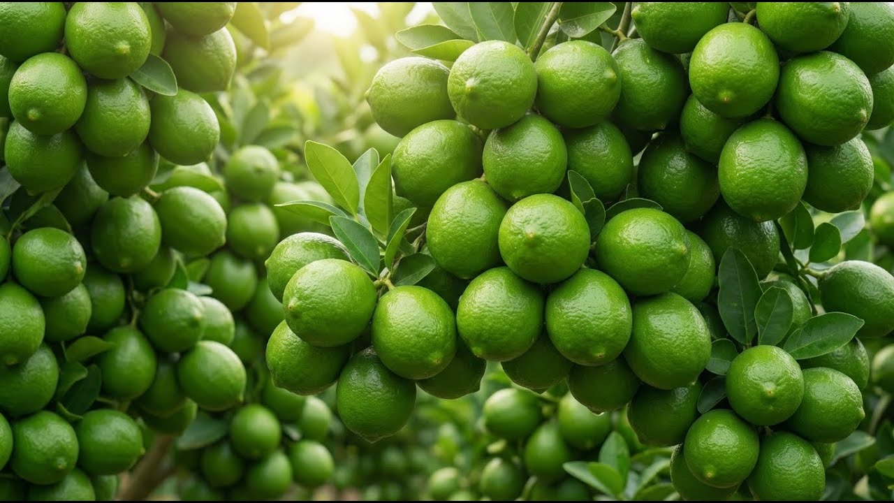 Growing Green Lime From Seed to Harvest | Super-Sized & Heavy Fruit Lime Trees