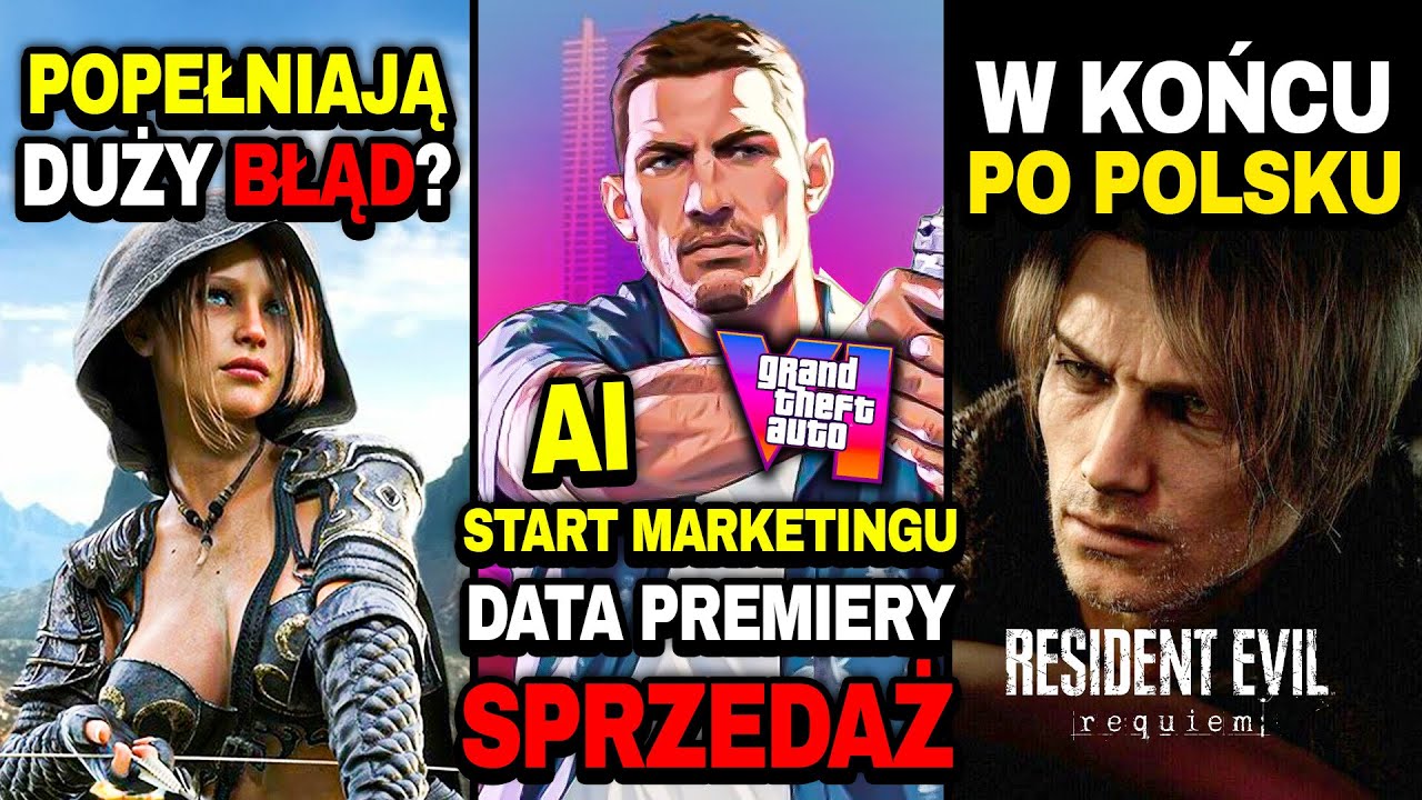 ŚWIETNE WIEŚCI o GTA 6 (Start Marketingu, AI, Premiera) — Bethesda Popełnia Błąd? — Resident Evil