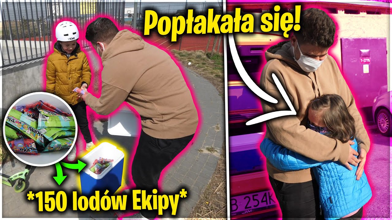 ROZDAJEMY LUDZIOM LODY EKIPY PRZEZ CAŁY DZIEŃ! *popłakała się*