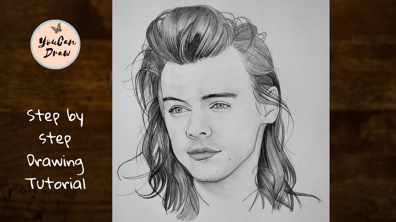 How to draw Harry Styles step by step | Drawing Tutorial | YouCanDraw