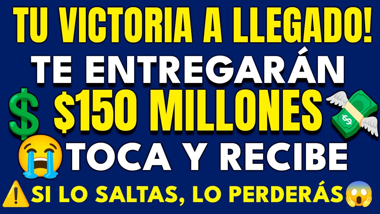 DIOS DICE: HOY A LLEGADO TU VICTORIA... TE ENTREGARÁN 150 MILLONES. NO IGNORES ESTE MENSAJE