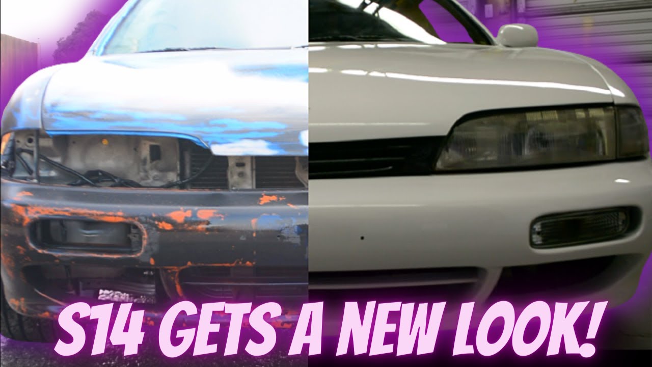 Painting a 1995 Nissan 240sx (S14) from beginning to end