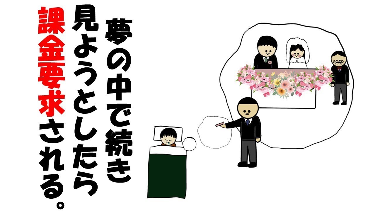 夢の中で続き見ようとしたら課金要求される。
