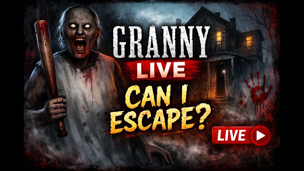 GRANNY LIVE 🔴 Horror Escape Challenge | Will I Survive? 😱 #granny #grannylivestream #horrorgaming