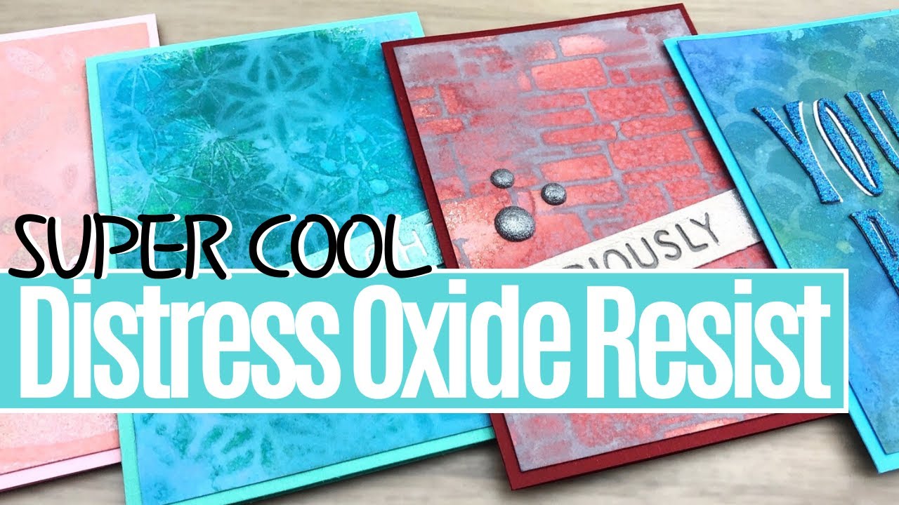 Super Cool & Easy Distress Oxide Spray Resist Technique