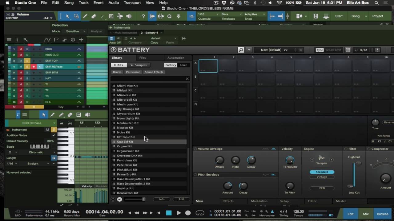 Studio One 3 Drum Replacement
