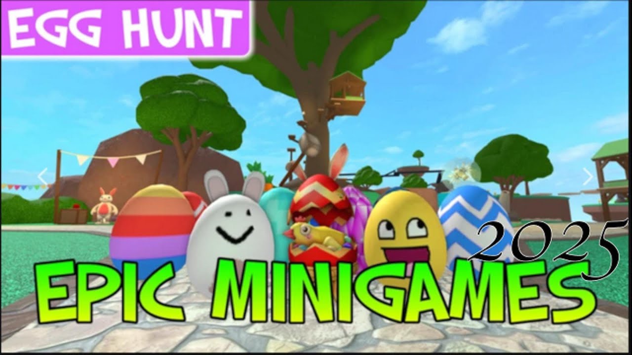 Epic Minigames Easter 2025! All 31 Egg Locations! #roblox #epicminigames #easterevent #egghunt
