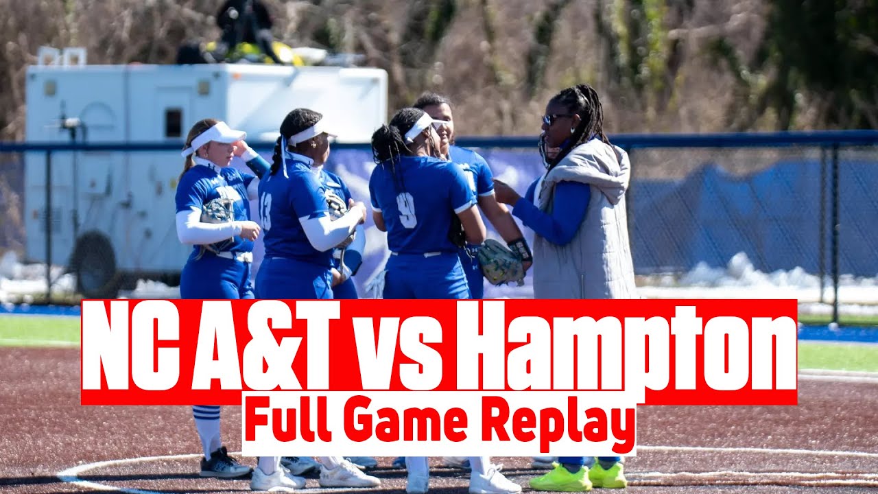 NC A&T vs Hampton Softball Full Game Replay | 2025 CAA Softball