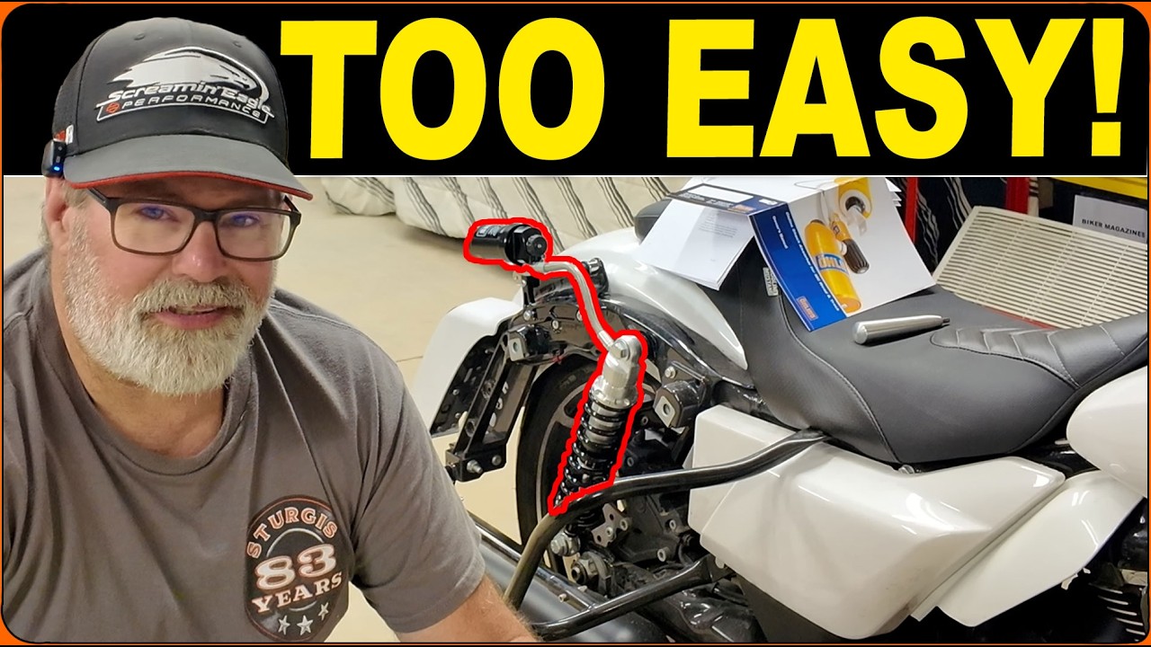 2024+ HARLEY DAVIDSON Street Glide Gets Ohlins Rear Shocks! Install