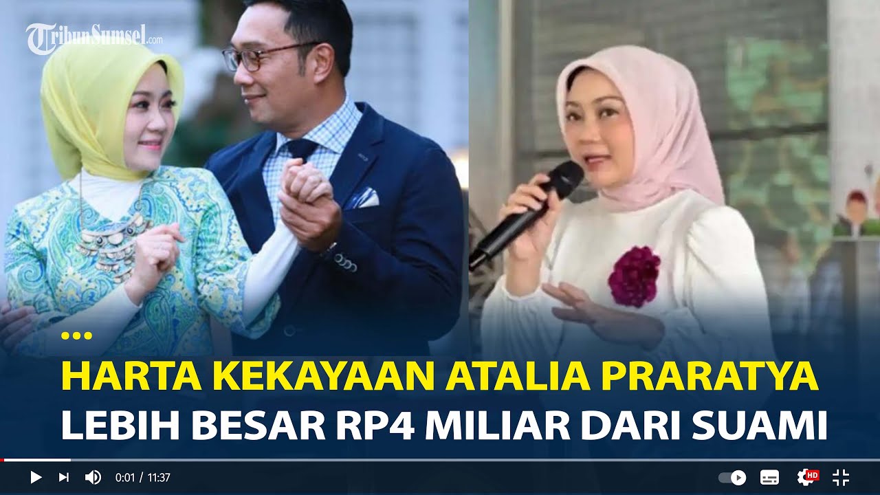 Lebih Kaya Dari Ridwan Kamil, Atalia Praratya Fokus ke Karirnya Ditengah Gugatan Cerai