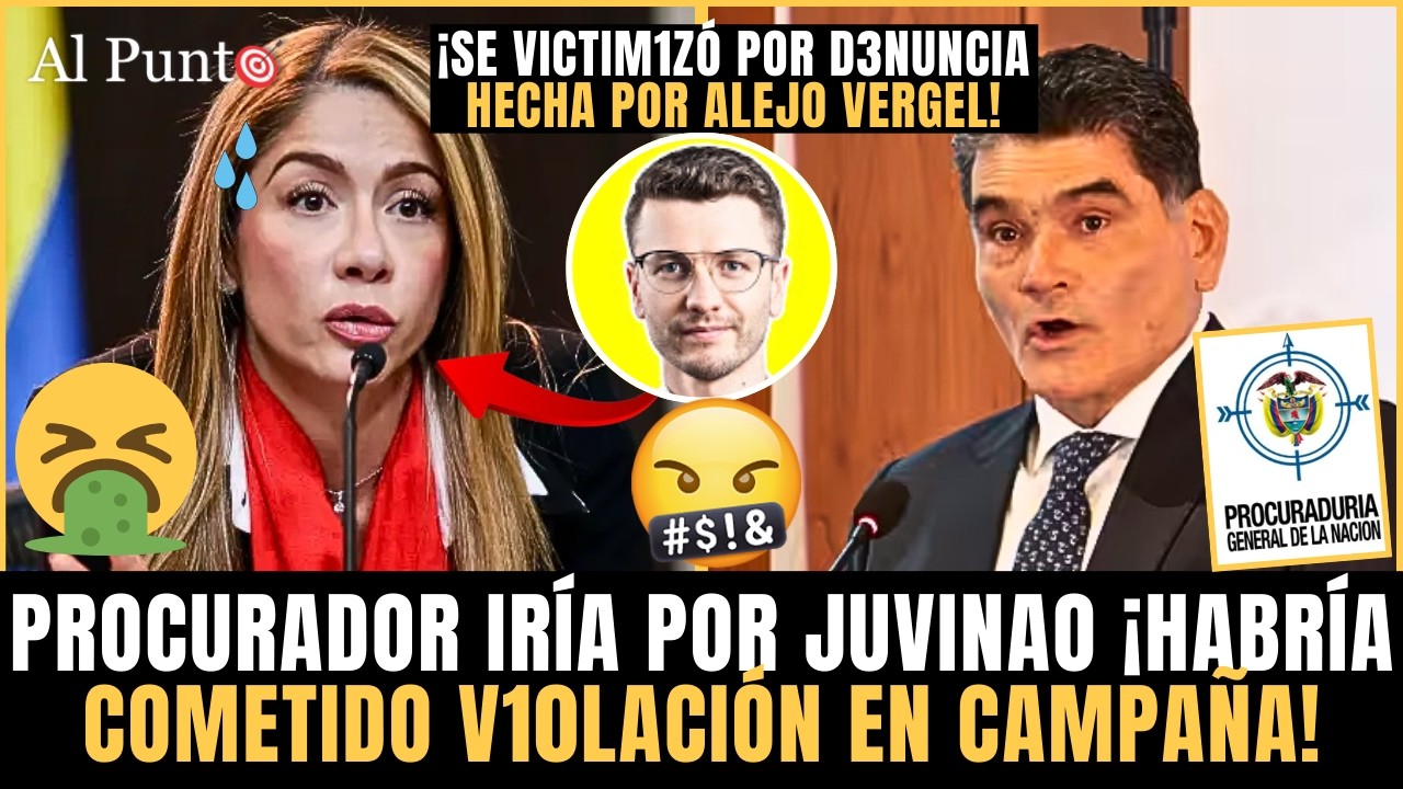 ¡Procuraduría SE ALISTARÍA para ir por JUVINAO! Habría V10LADO LEY ELECTORAL ¡Alejo la dejó LLORANDO