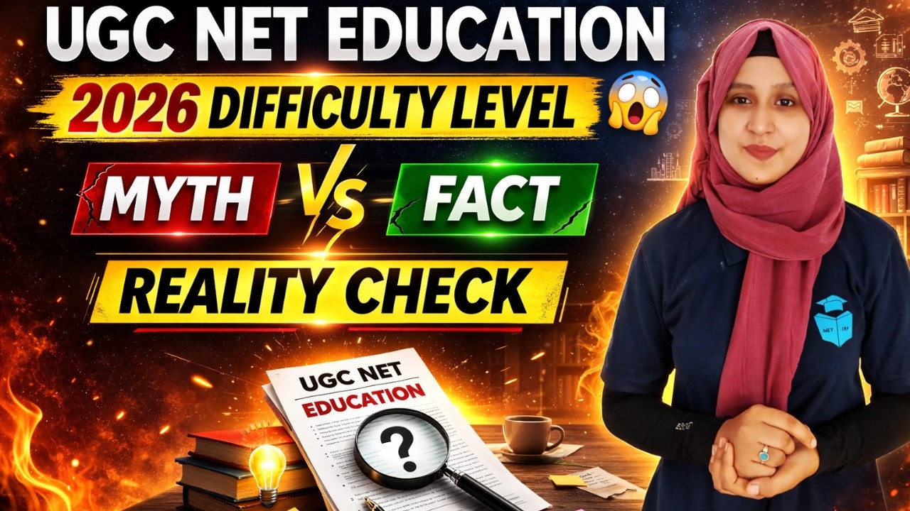 UGC NET Education 2026 Difficulty Level 😱 | Reality Check | Myth vs Fact | UGC NET Education
