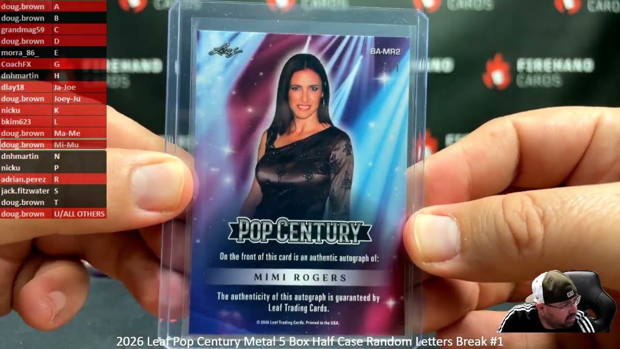 27.03.2026 2026 Leaf Pop Century Metal 5 Box Half Case Random Letters Break #1
