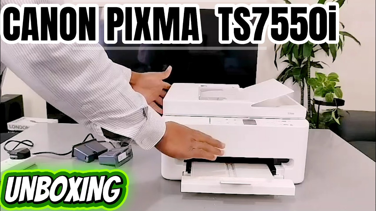 Обзор и распаковка многофункционального принтера Canon PIXMA TS7550i.