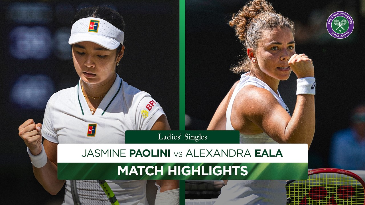 Going the distance! 🤩 | Jasmine Paolini v Alexandra Eala | Highlights | Wimbledon 2026