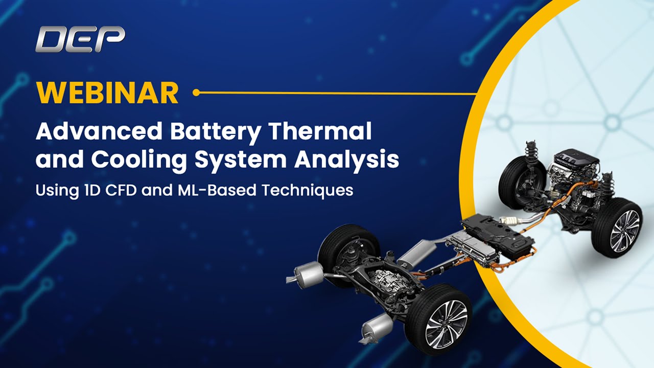 Advanced Battery Thermal and Cooling System Analysis Using 1D CFD and ML-Based Techniques