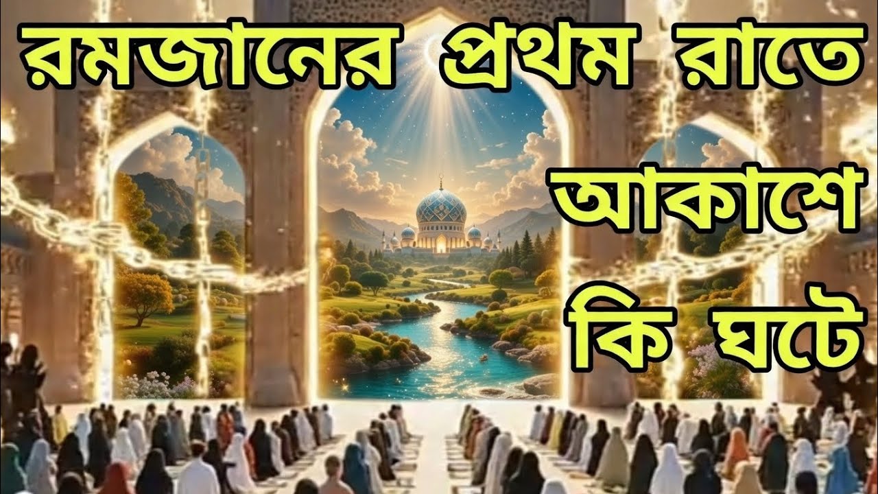 প্রথম রমজানের রাতের আকাশে কি শুরু, এই রাত আল্লাহ তায়ালা কি করেন ||  রমজান 2026 #রমজান #রমজান 