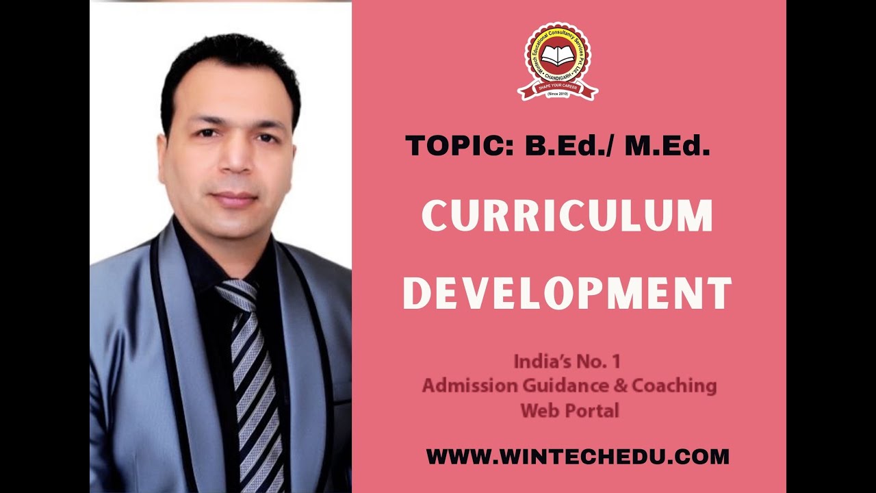 Lecture (5) : Curriculum Development : B.Ed./M.Ed. Topic