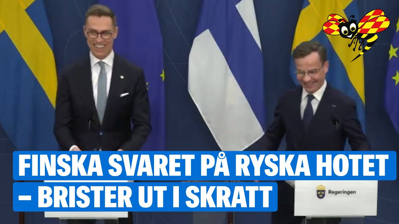 Finska svaret om ryska hotet – brister ut i skratt