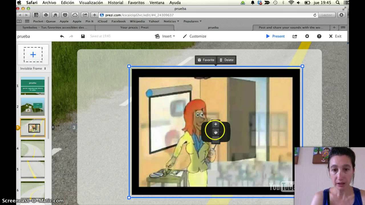 Reproducción automática video en Prezi