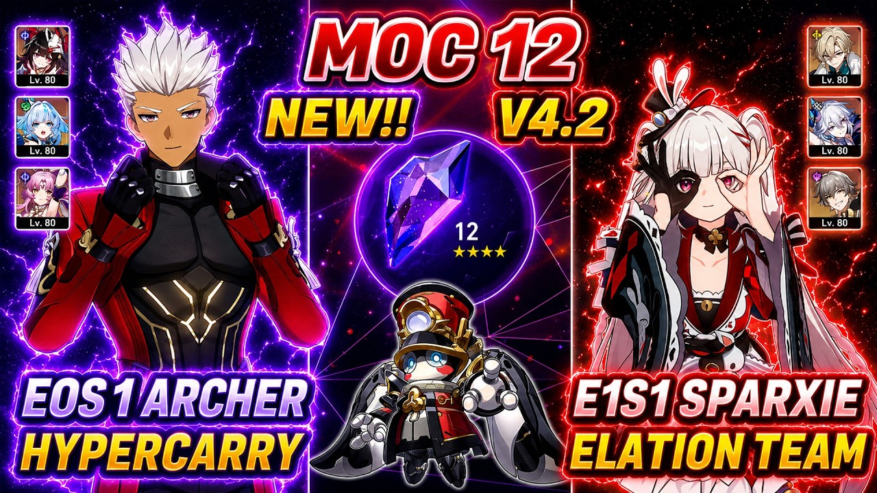 New! MOC 12 4.2 | E0S1 Archer & E1S1 Sparxie | Honkai Star Rail 4.2