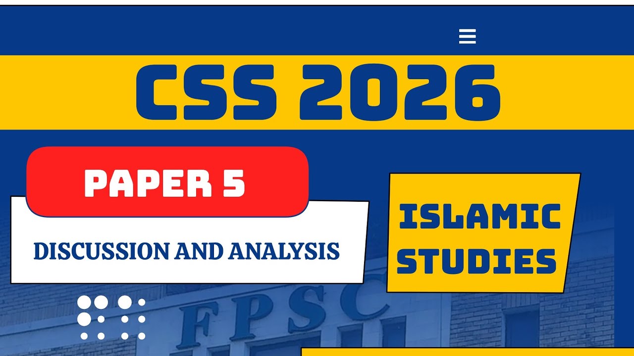 CSS ISLAMIC STUDIES - OBJECTIVE PAPER -CSS 2026 - ALL LEARNING SCHOOL 