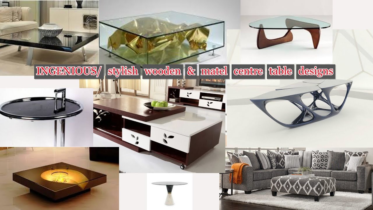Beautiful and modern iron tables with glass. 50 metal furniture ideas for your house decoration