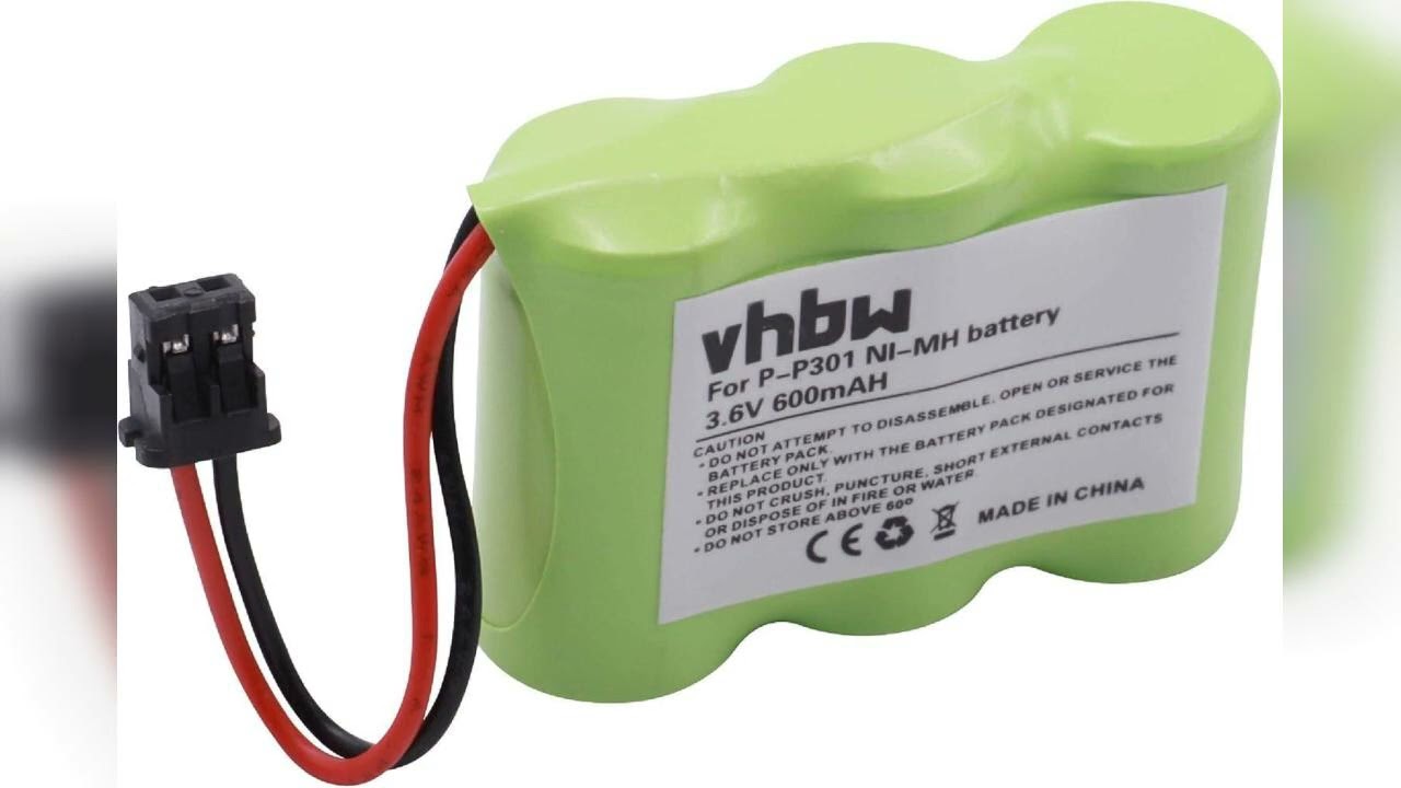 Rezension: vhbw Akku kompatibel mit Panasonic KX-T3875, KX-T3880, KX-T3908, KX-T3910, KX-T39101 s...