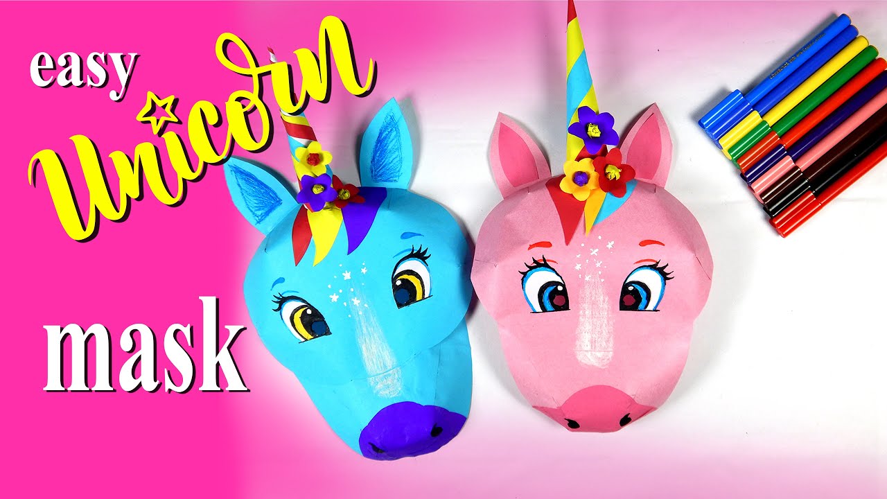 unicorn paper mask making | ইউনিকর্ন মাস্ক