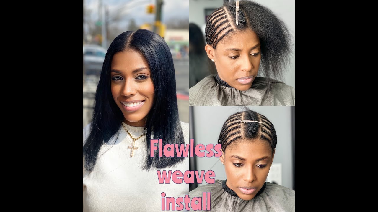 LONG BOB WEAVE/SEW IN WITH LEAVE OUT