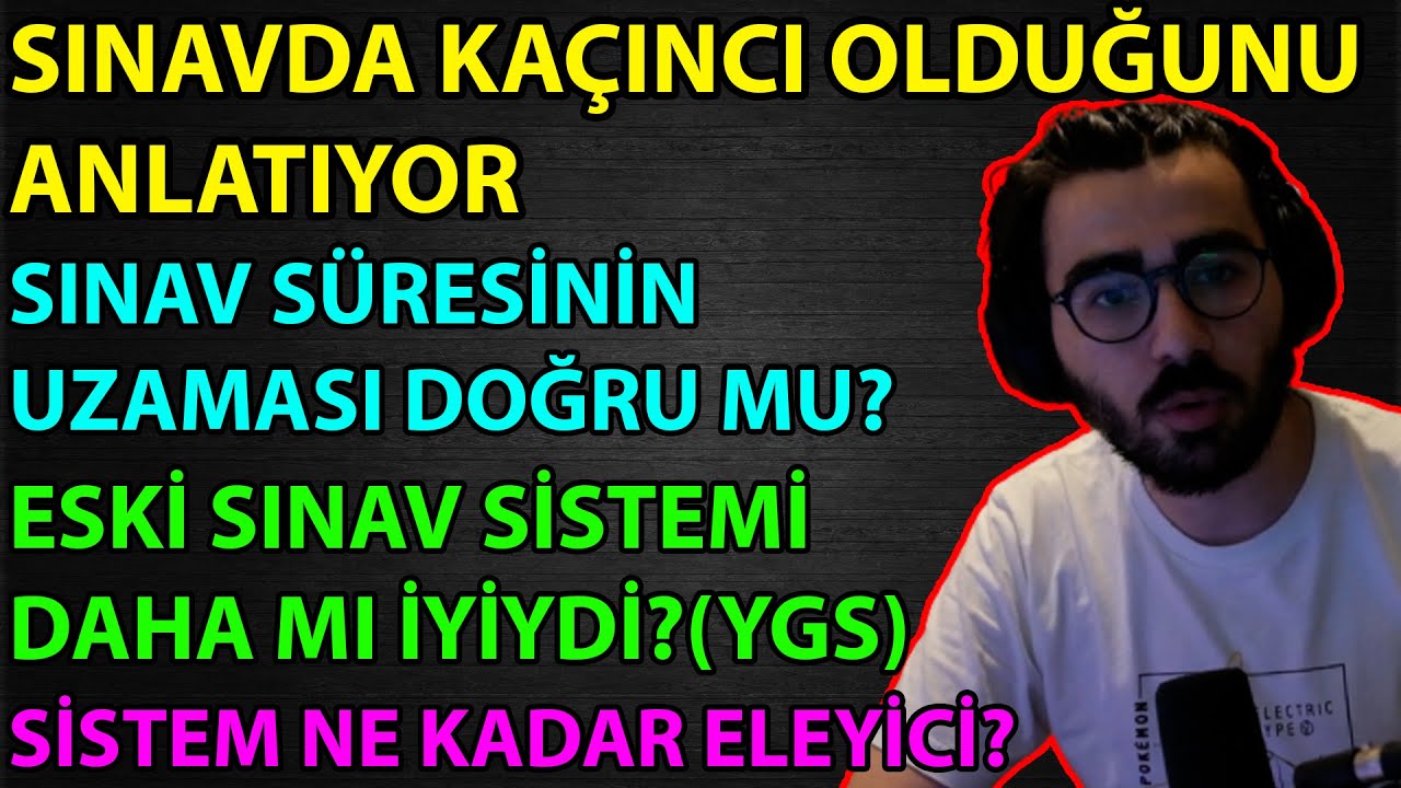 Videoyun Eski ve Yeni Sınav Sistemini Karşılaştırıp Sınav Anında Yaşadıklarını Anlatıyor