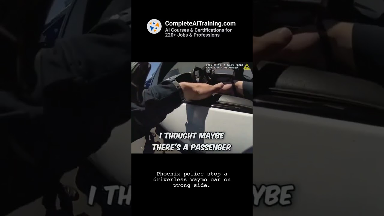 A Phoenix police officer pulled over a driverless Waymo car for driving on the wrong ...