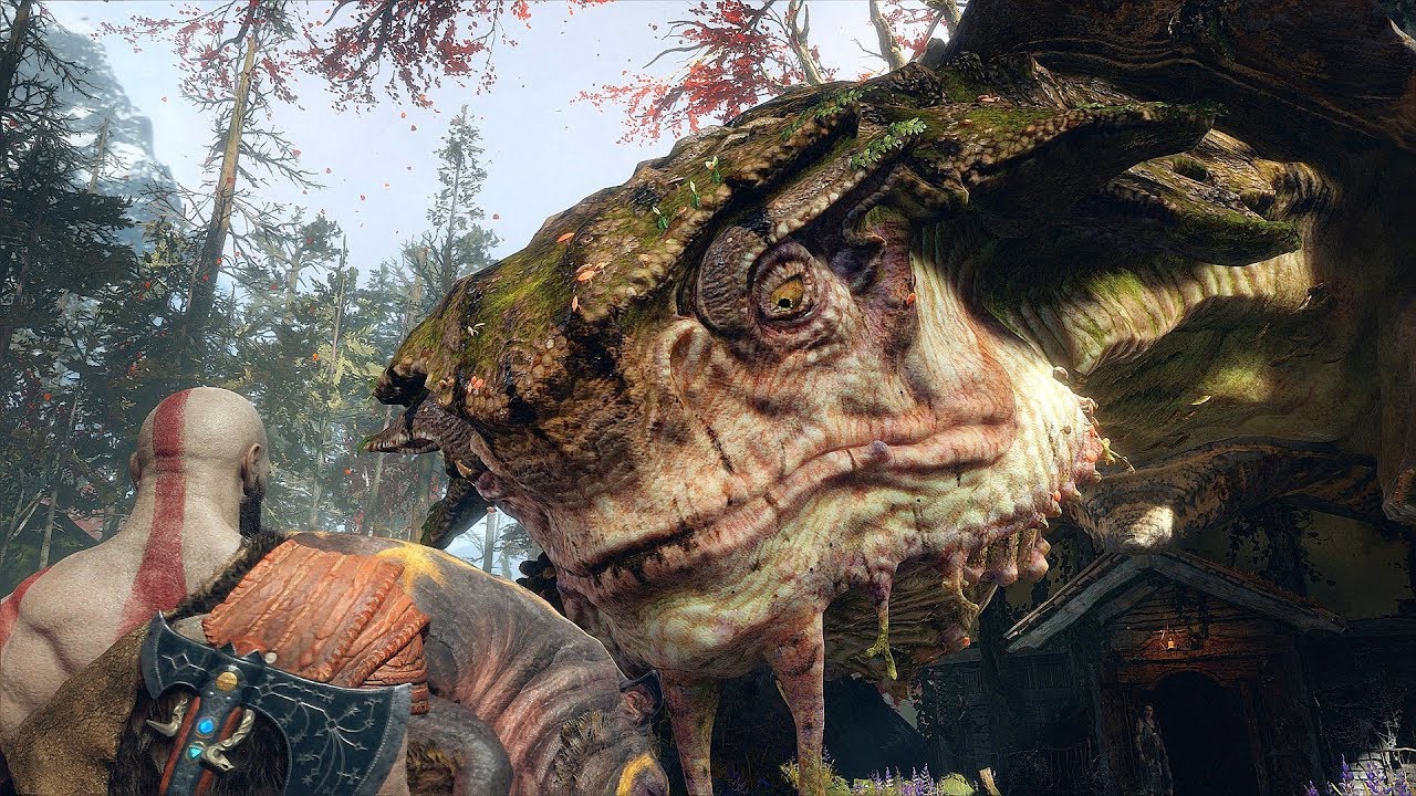 God of War 4 2018 The Witch No Damage: прохождение, часть 8, PS4 PRO