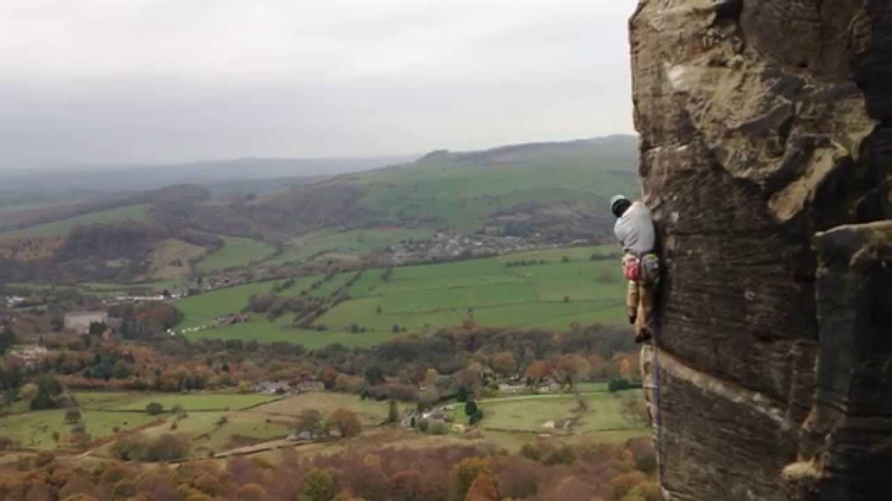 Andre Hedger on End of the Affair E8 6c Curbar