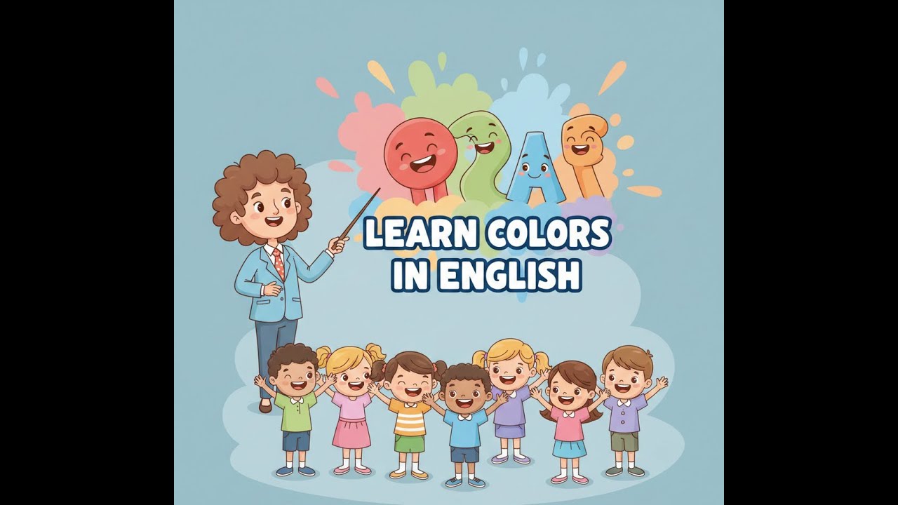 English Colors for Kids | Learn Red, Green, Blue and Orange
