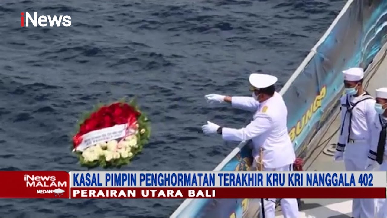 Penghormatan Terakhir Kru KRI Nanggala 402 di Perairan Utara Bali  - iNews Malam 30/04