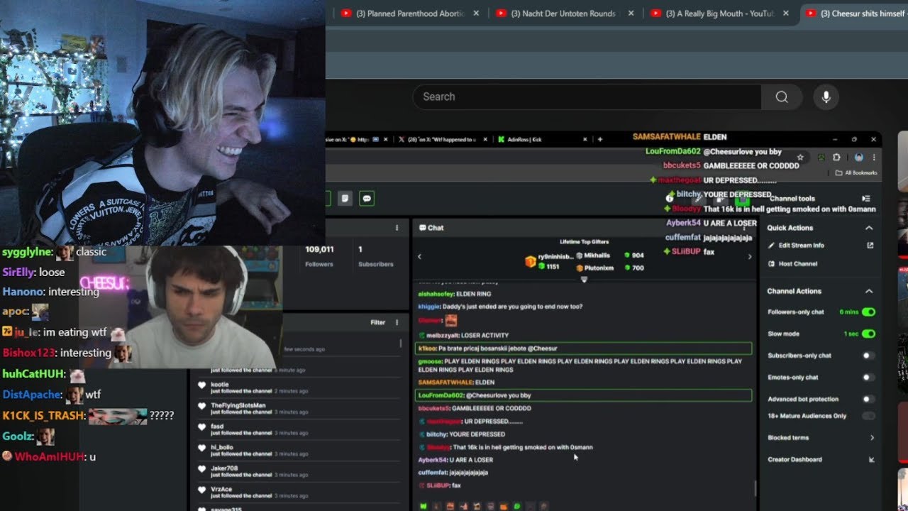 xQc Dies Laughing at Cheesur Pooping his Pants on Stream