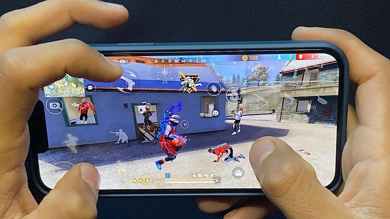 AK47📈iPhone 11📱Full Handcame Free Fire 2025 ? iPhone 11 Solo vs Squad Gameplay⚡️