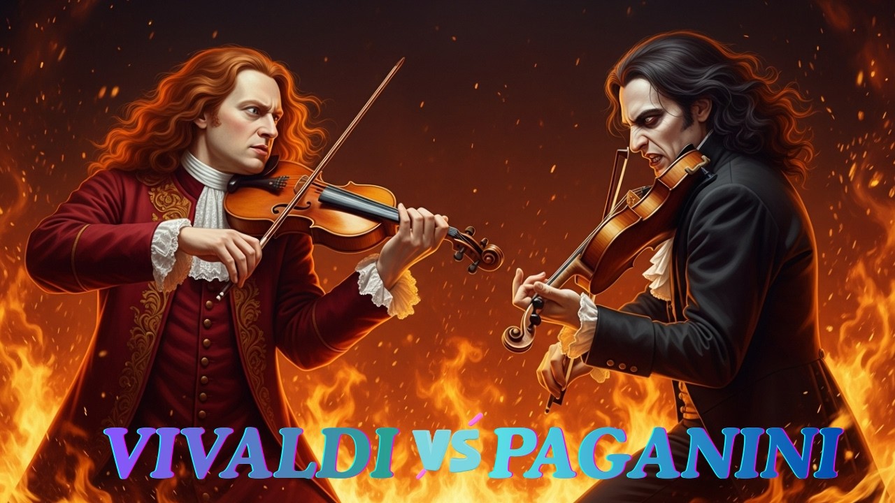 The Most Intense Violin Showdown Ever Witnessed on Stage! | Vivaldi vs Paganini, music classic