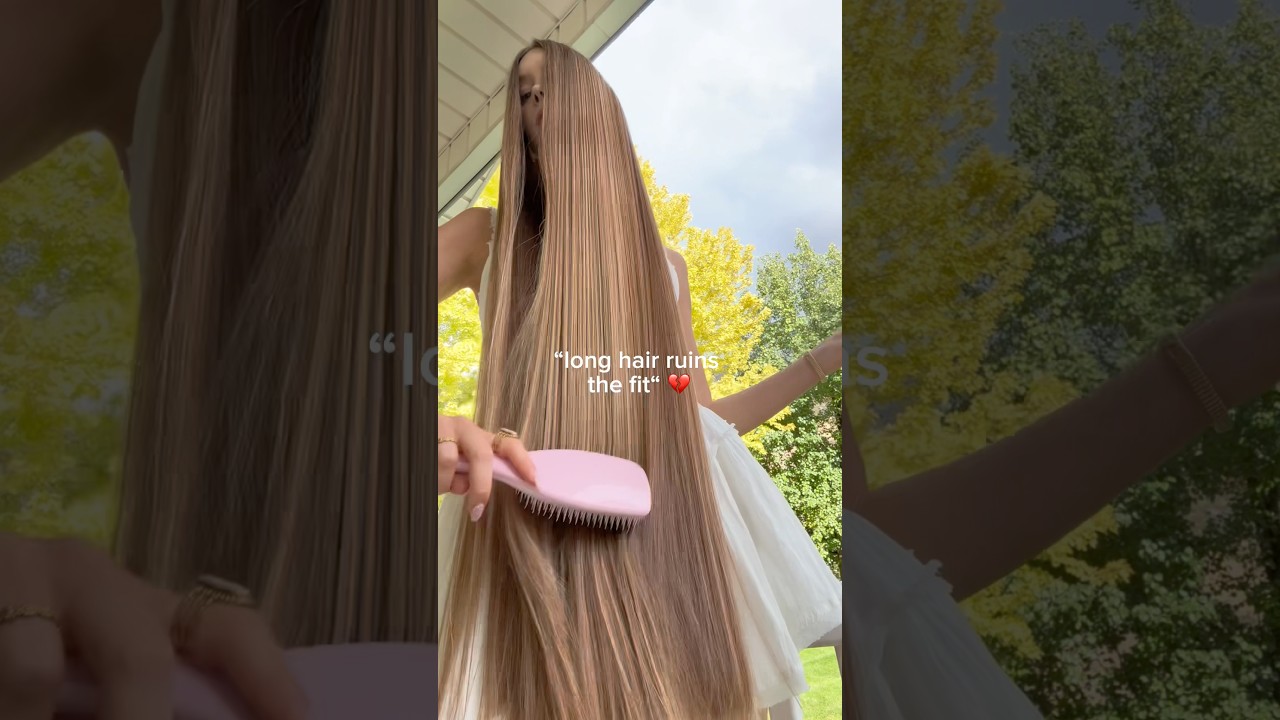 Long hair IS the fit 🤍 #longhair #fashion