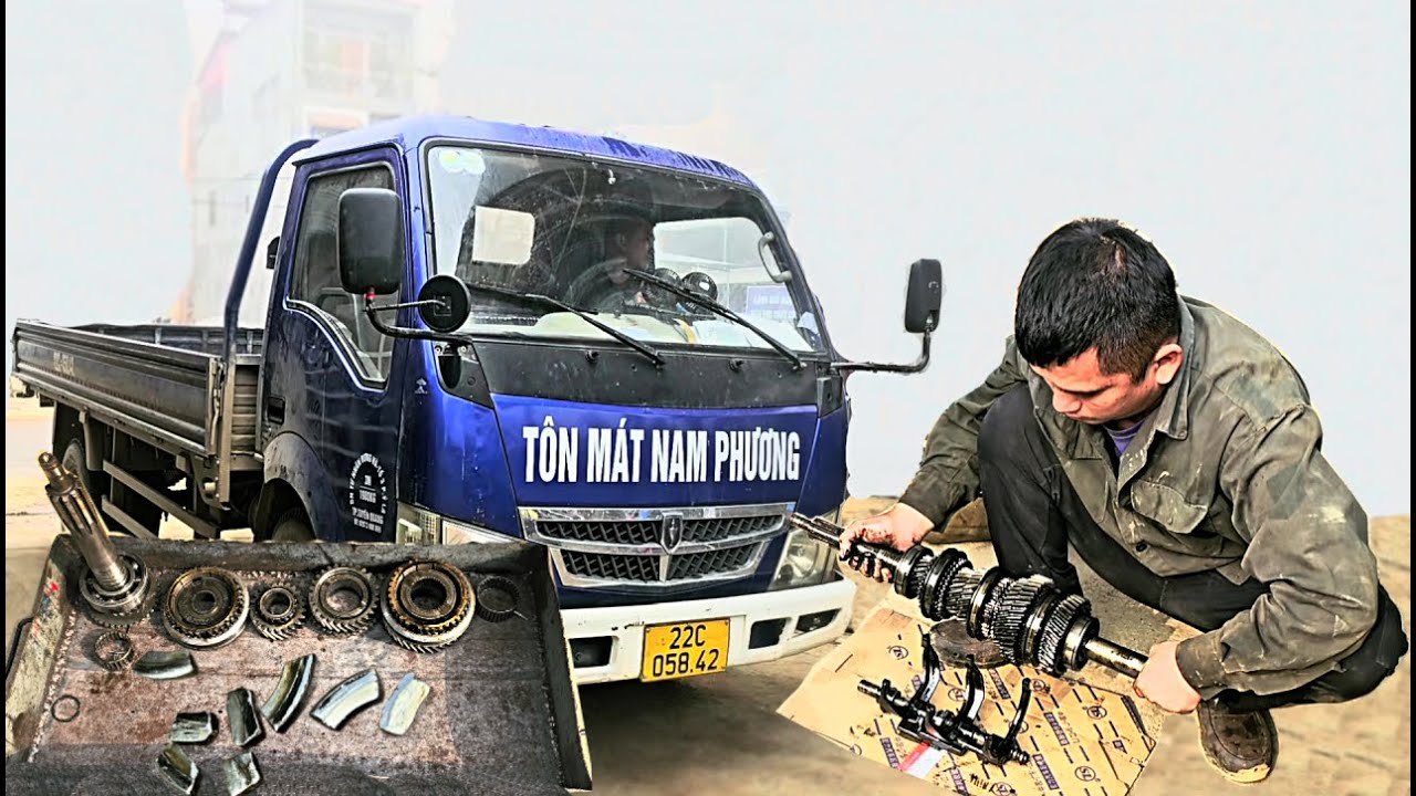 FAW ZQCAS5-20 gearbox repair DISASSEMBLY AND COMPLETE VINAXUKI TRUCK 80,000 KM