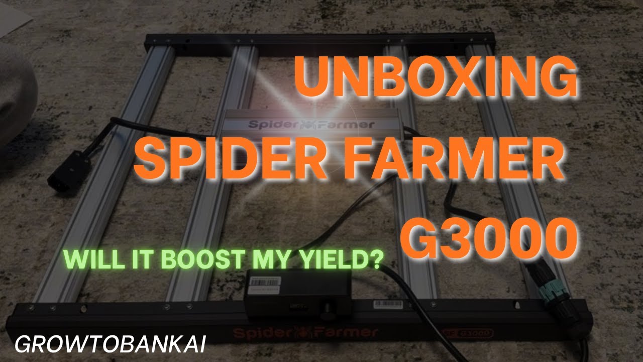 Spider Pharma G3000 Unboxing &ndash; Full Spectrum LED for my 80&times;80 Grow Tent!