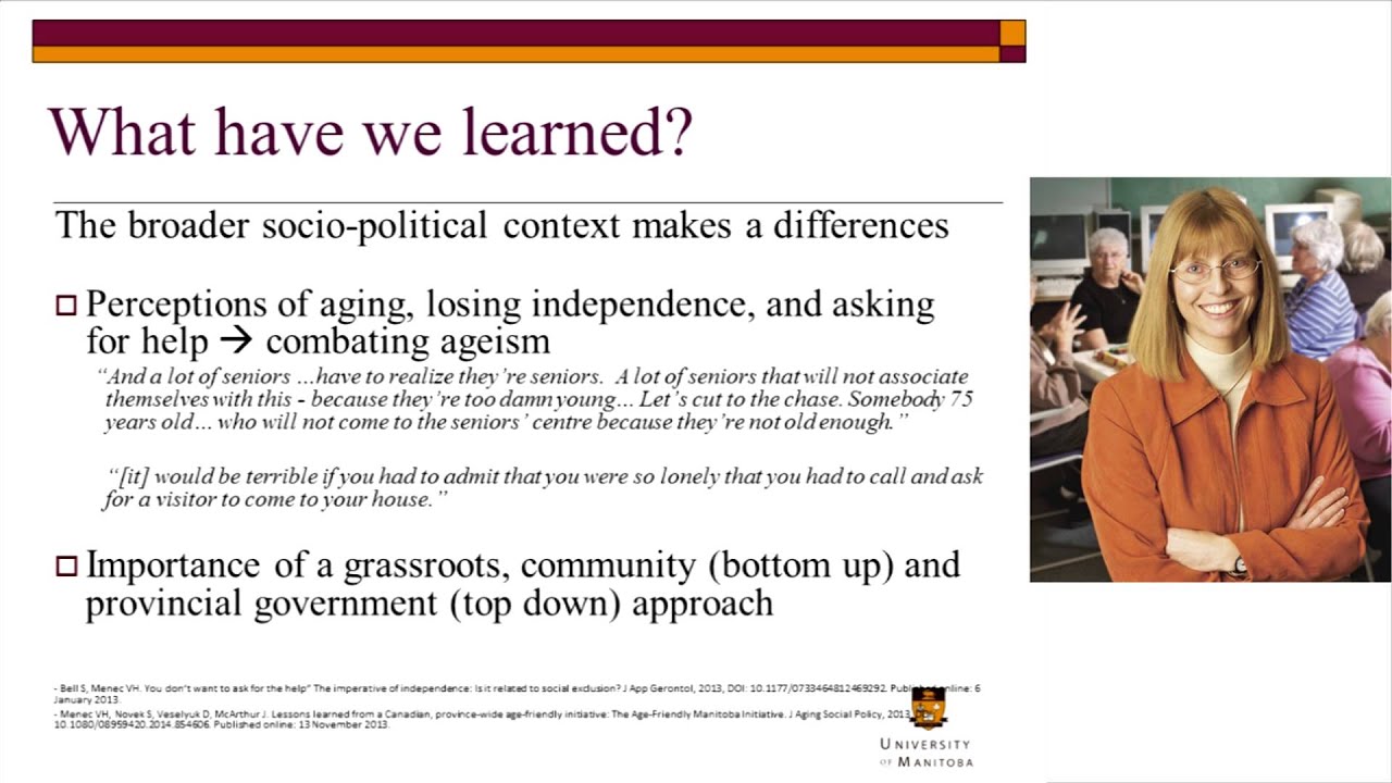 CLSA Webinar Series:  Age Supportive Environments and Healthy Aging
