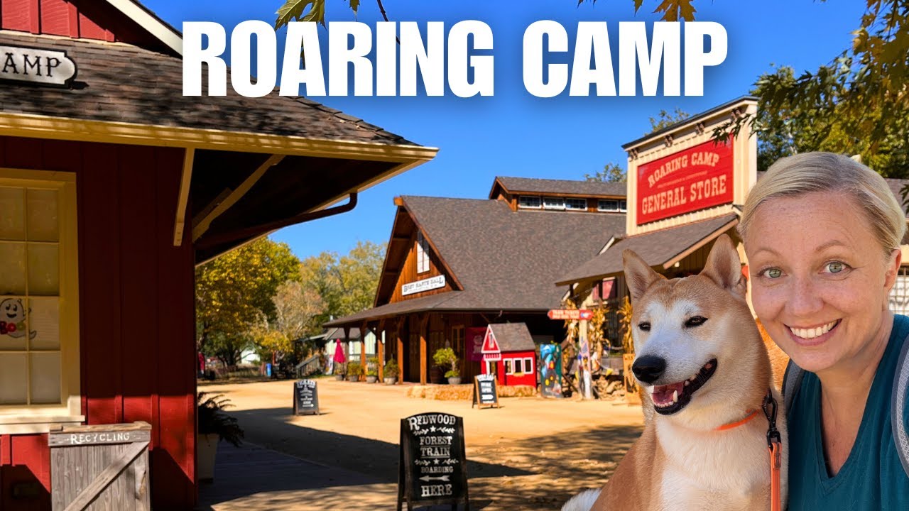 Приключение на паровозе Bear Mountain | Исследование железных дорог Roaring Camp в Фелтоне, Калиф...
